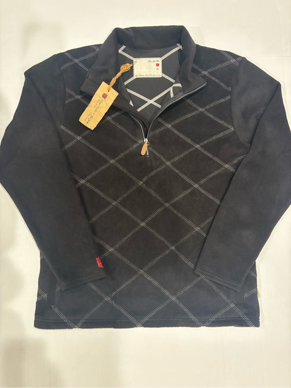 NEW Iliac Men’s XL Golf Long Sleeve 1/4 Zip Black Golf Pullover